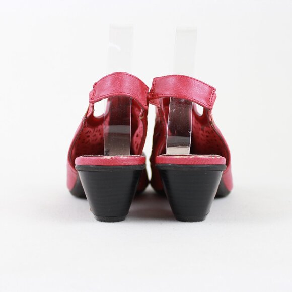 ALIA Perforated Leather Slingback Sandals - Picture 11 of 16